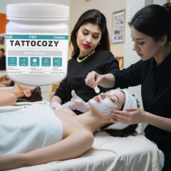 Private Label Tattocozy 500G Cian Tattoo Numbing Cream for Face Treatment Tattoo No Pain Numb Skin Use