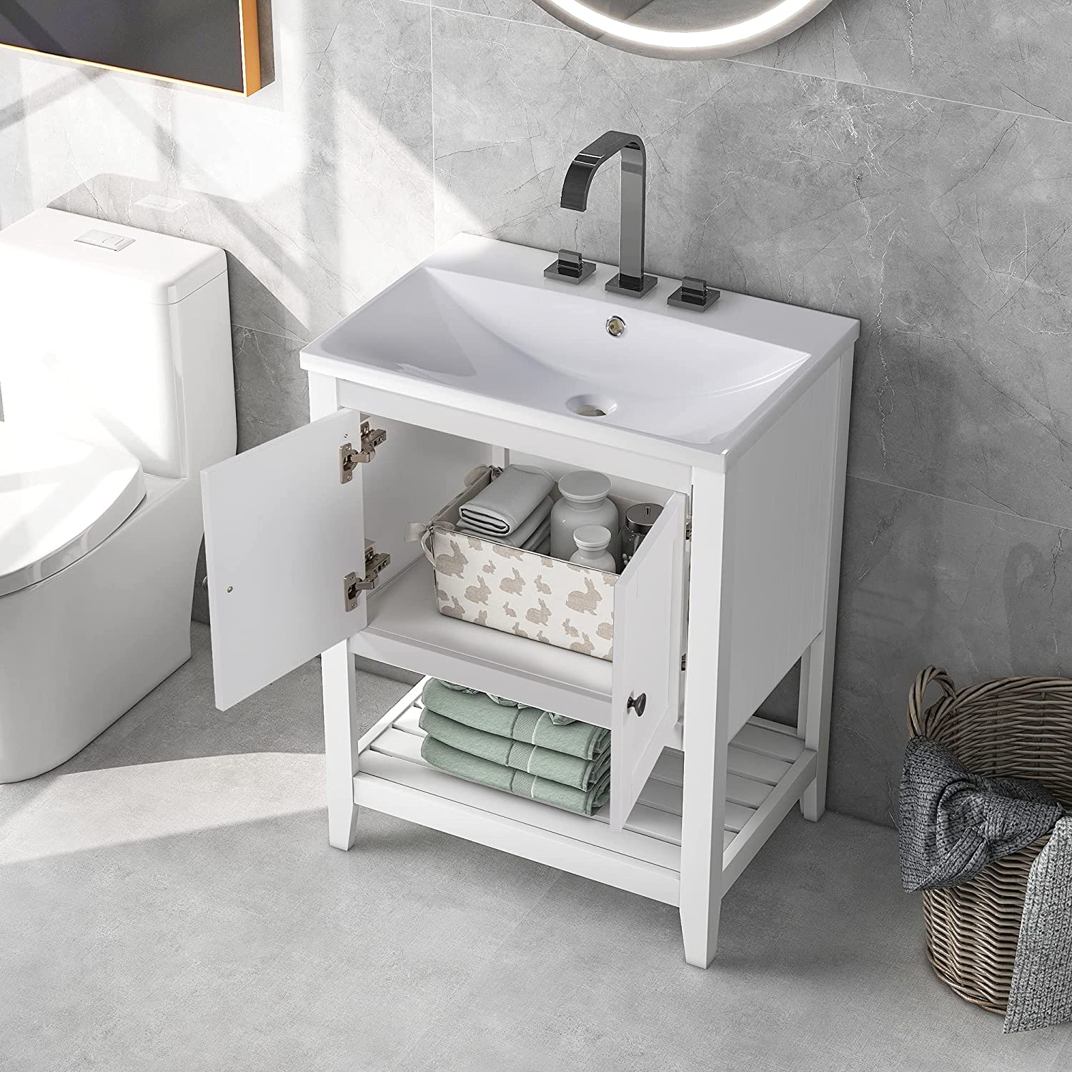 Bathroom Vanity Cabinet with Sink Furniture for Sale - MLEZAN