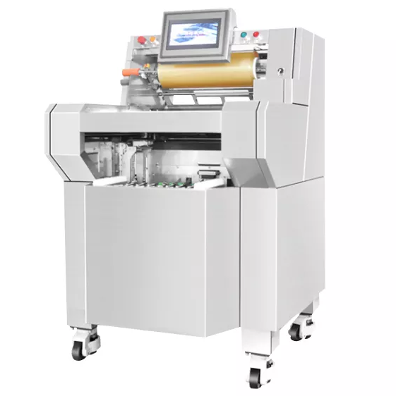 Automatic shrink film wrapping machine Supermarket vegetable and fruit fresh-keeping film packaging machine