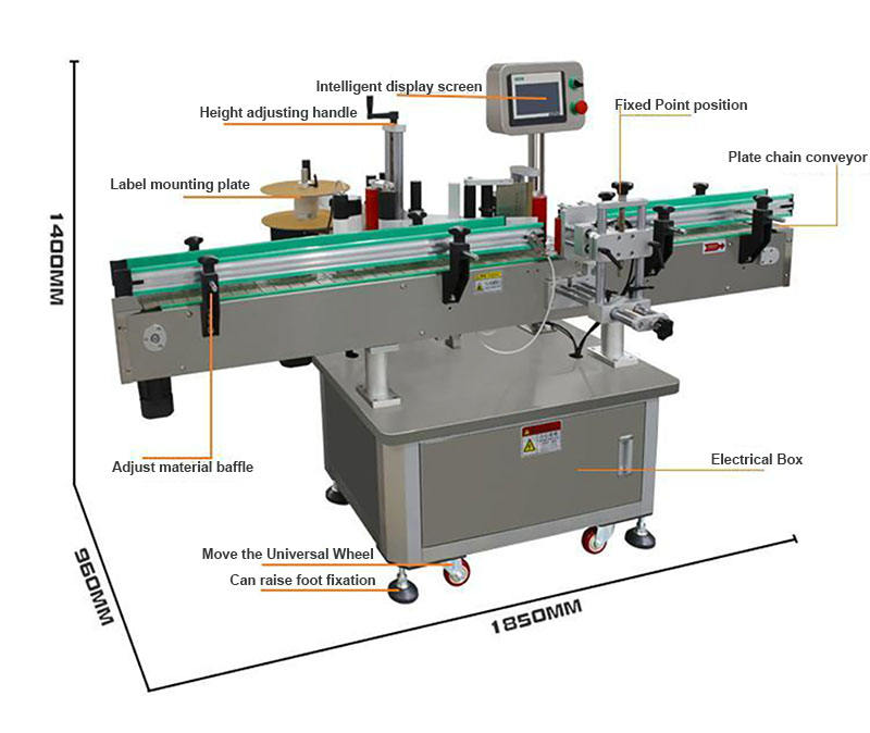Good Quality Fully Automatic Round Bottle Sticker Self Adhesive Labeling Machine