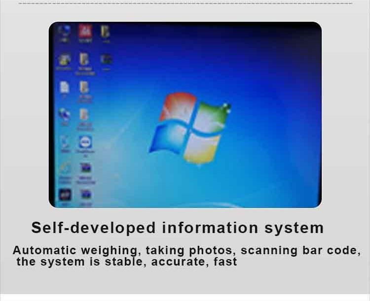 DWS Package Code Scanner E-Commerce Dimensioning Weighing Scanning Machine Parcel Sorting Machine