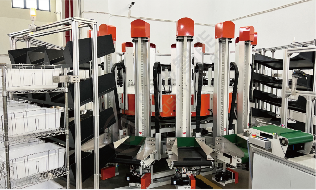 Widely used Automatic Put Wall Parcel Sorter RGV Robot 3D Sorting Machine For E-commerce