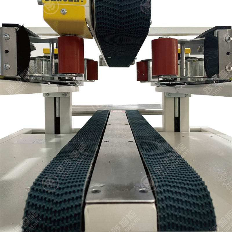 Foam Box Sealing Machine Seafood Carton Sealer With Top And Side Conveyor Tapping