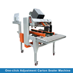 One-click Adjustable Top Bottom Tape Electric Stable Automatic Carton Sealer Box Sealing Machine Printing Labeling Function