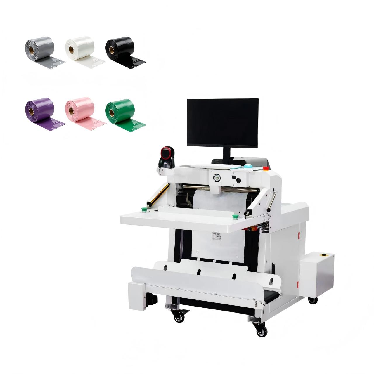 Poshysmart Pre-opened Roll Bags, Custom Size & Color, Sold Separately or with Automatic Bagger