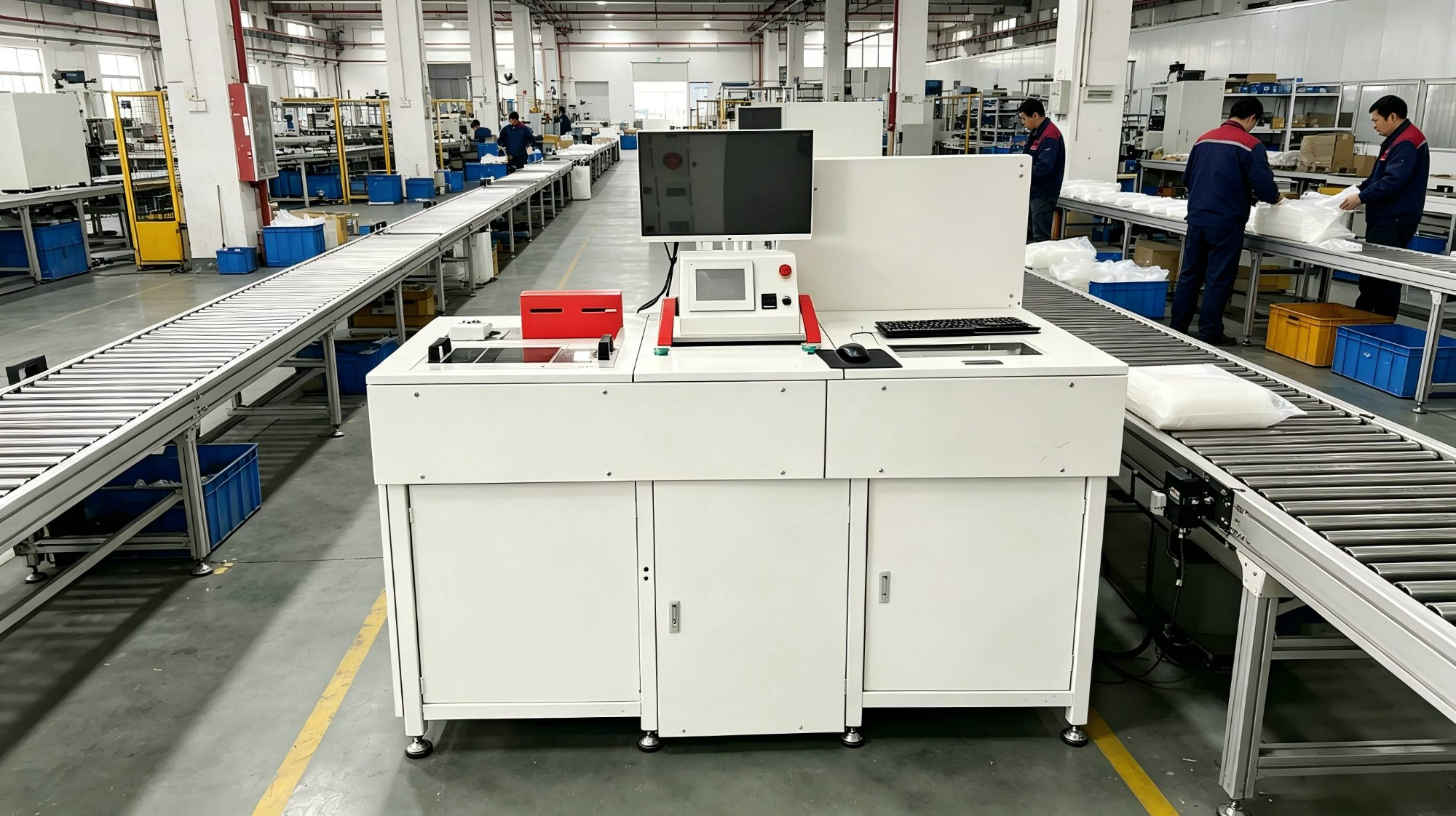 Vertical Type High Speed Automatic Bubble Film Wrapping Machine Poshysmart Shockproof Product Packing Machinery
