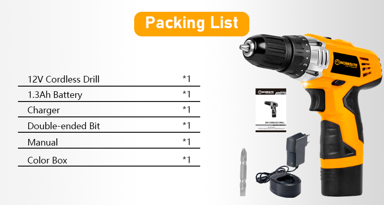 LA TALUS Cordless Drill Battery Impact Hammer Woodworking Mini