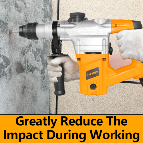 WORKSITE Professional 26mm Rotary Hammer Machine Hardware Power Tools 1050W Electric Heavy Duty