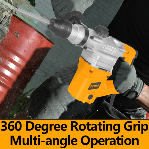 WORKSITE Professional 26mm Rotary Hammer Machine Hardware Power Tools 1050W Electric Heavy Duty