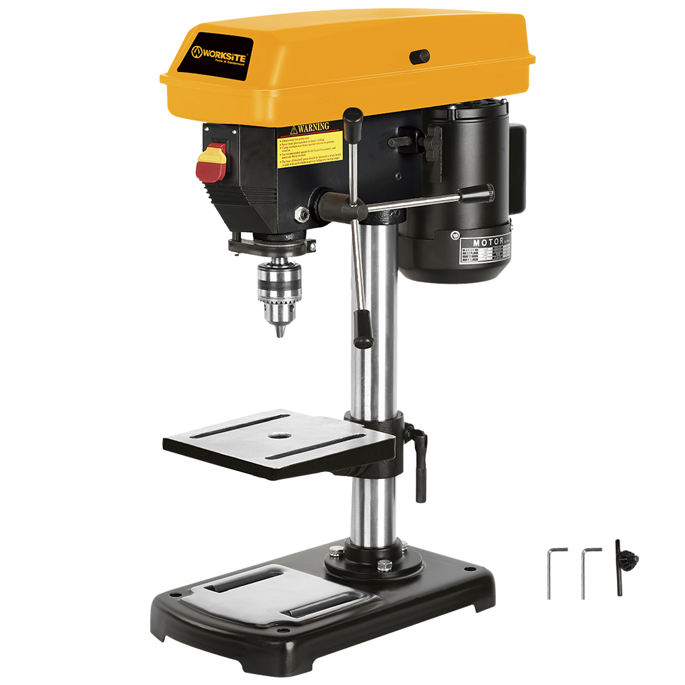 WORKSITE Drill Press Machine Industry Level Mini Bench Drill Press Stand 350W Drill Press,Corded Power Tools