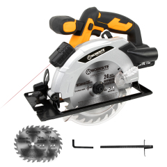 WORKSITE High Power Mini Circular Saws Machine Stone Metal Steel Wood Cutting Cutter 20V Battery Portable Cordless Circular Saw