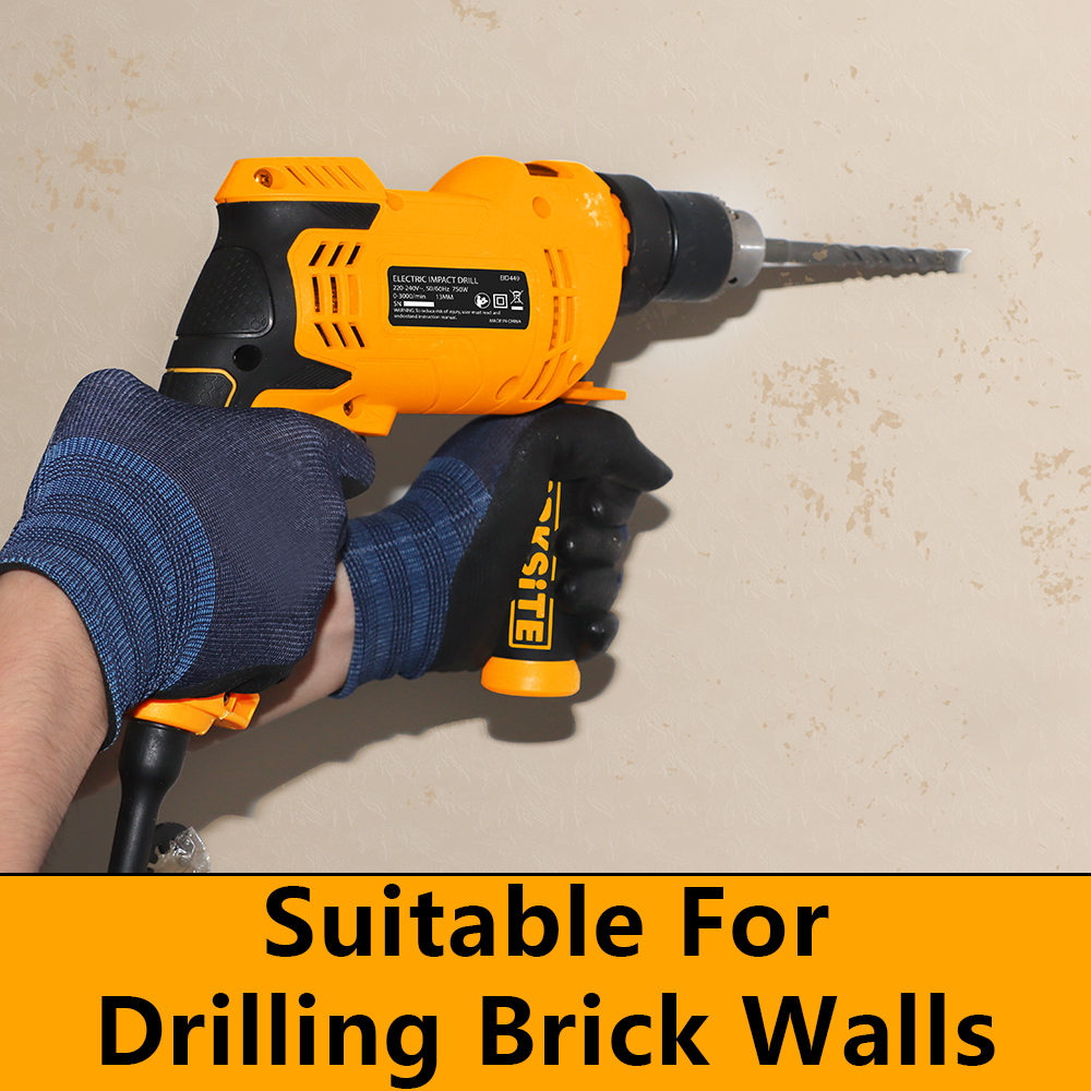 Drilling brick discount with cordless drill