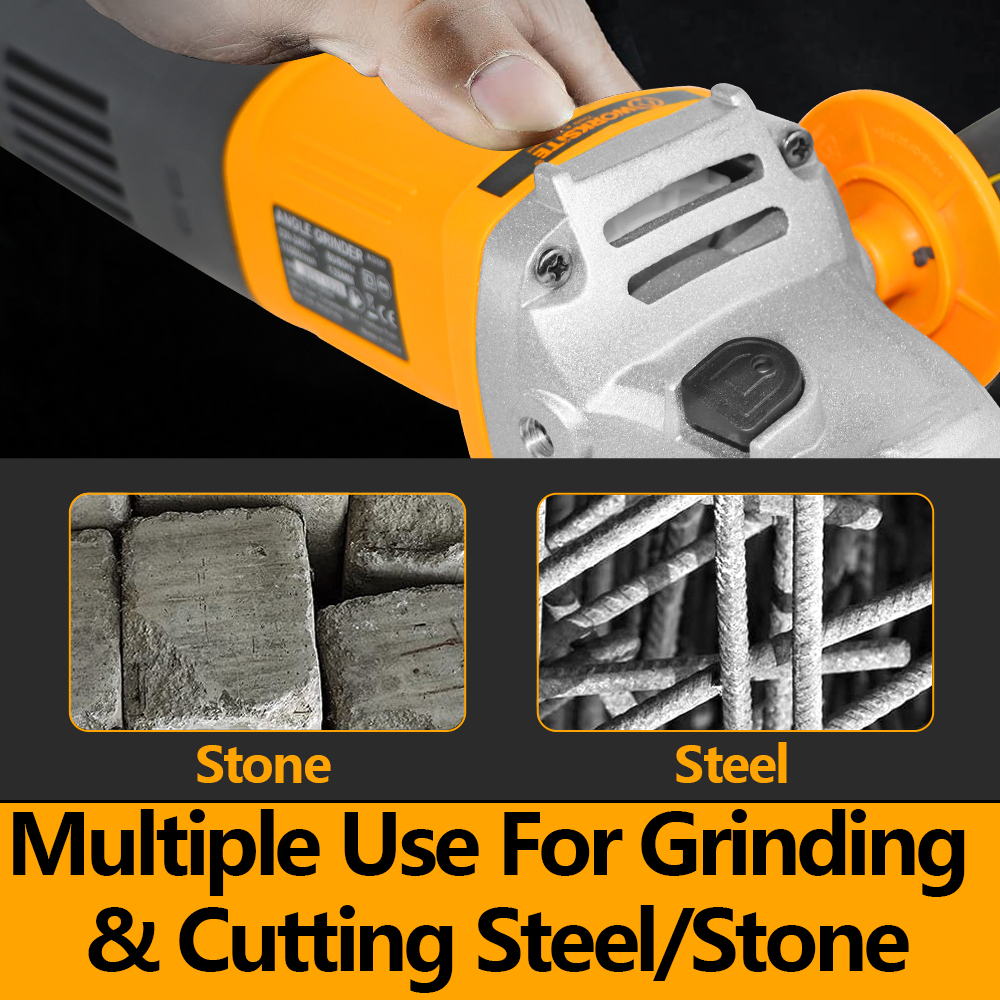 WORKSITE Angle Grinders 9 inch Handheld Corded Grinders Tools 220V