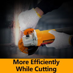 WORKSITE 220V Electric Angle Grinder Machine Tools Corded Hand Portable Variable Concrete Metal Mini Professional Angle Grinder 100mm