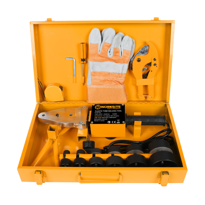 WORKSITE Plastic Pipe Welding Machine 1600 Welectric Welder Tools Plastic Tube Welding Tool