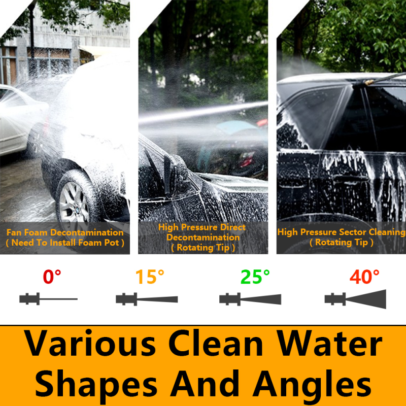 WORKSITE Electric 220V High Pressure Car Washer Water Cleaner Machine 2000W Power Washer Mini High Pressure Washer