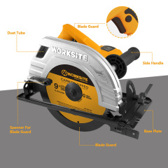 WORKSITE Professional Circular Saw Wet Stone Wood Moiling Timber Cutting Machine Portable Compact 9" 220V Electric Circular Saw