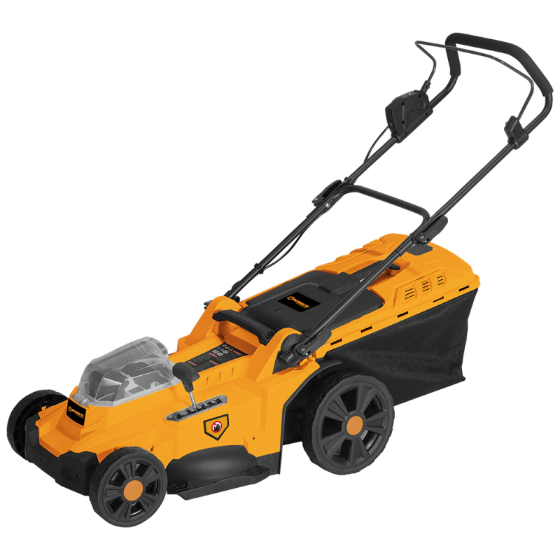 WORKSITE 2 Battery Lawn Mower Plastic 55L Garden Mower Grass Cutter 20V Rechargeable Brushless Cordless Hand Push Lawn Mower