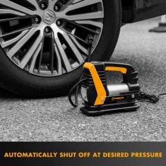 WORKSITE Best Tyre Inflator Digital Car Tire Pump 125PSI 12V Rechargeable Small Wheel Balloon AirBed Portable Cordless Inflator