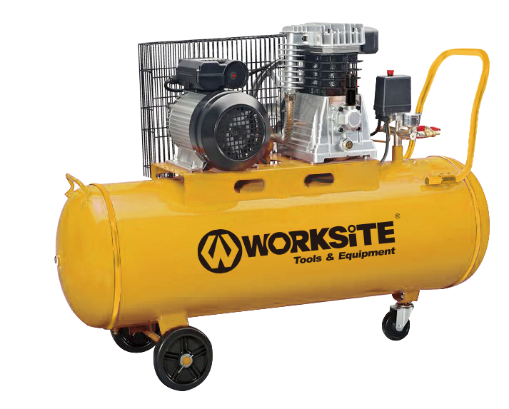 WORKSITE Air Compressor Tank 100L Oil Less Pump High Pressure 125PSI Portable Industrial Electric Air Compressor Tools