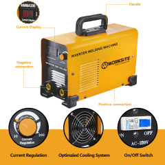 WORKSITE DC Inverter Welding Machine Manufacturers Metal Works Mini Portable Digital Inverter Aluminum 200Apm Welding Machine