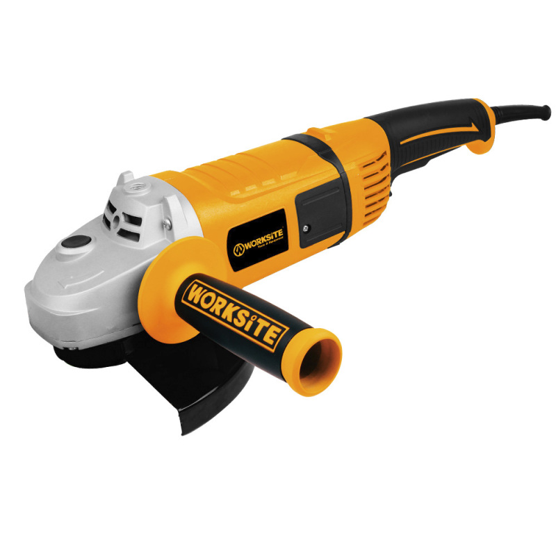 WORKSITE Electric Angle Grinder 230mm Grinding Tools Machine 9In Cutter Corded Hand Professional Heavy Duty Power Angle Grinder