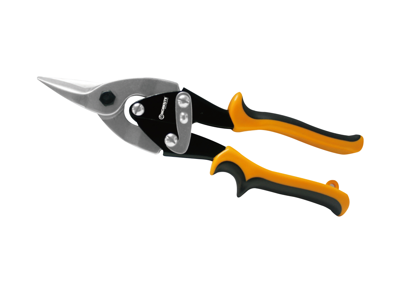WORKSITE Heavy Duty Aviation Iron Sheet Cutting Tin Snips Tools 10" Aviation Snip Left Curved