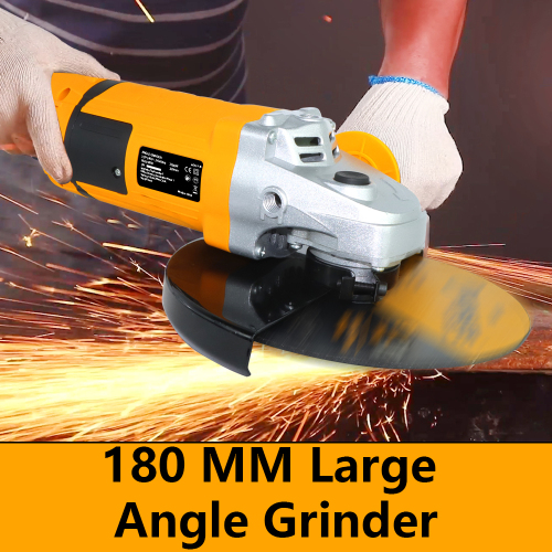 WORKSITE Angle Grinder 180mm Cutting Grinding Machine Portable Stone Wet Electric Professional 2000W Heavy Duty Angle Grinder