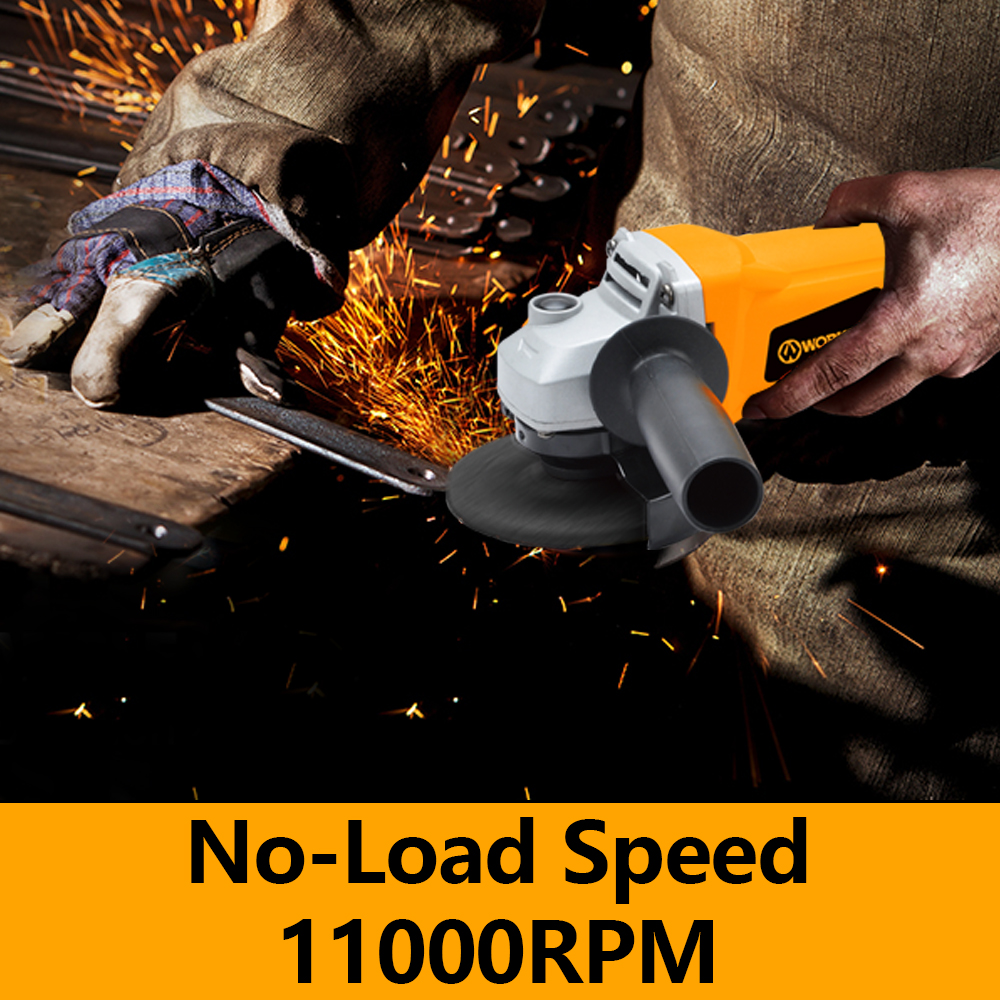 WORKSITE Electric Angle Grinders Low Price Cutting Disc 4'' Variable Wet Mini Portable Professional Corded Angle Grinder 100mm