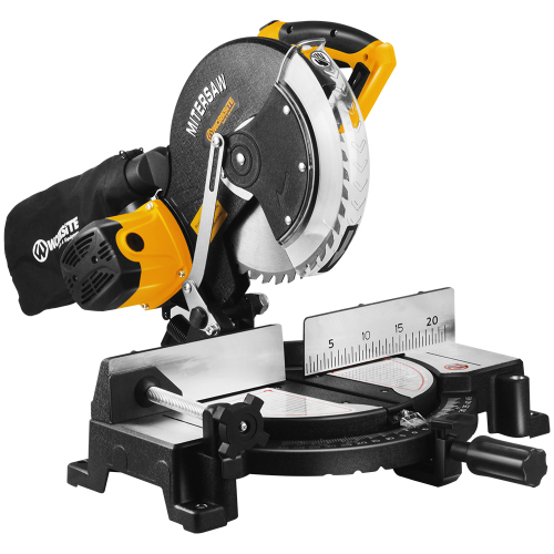 WORKSITE Saw Miter 255Mm Power Saw Machine Electric Cutting Tools 1800W Sliding Miter Saw