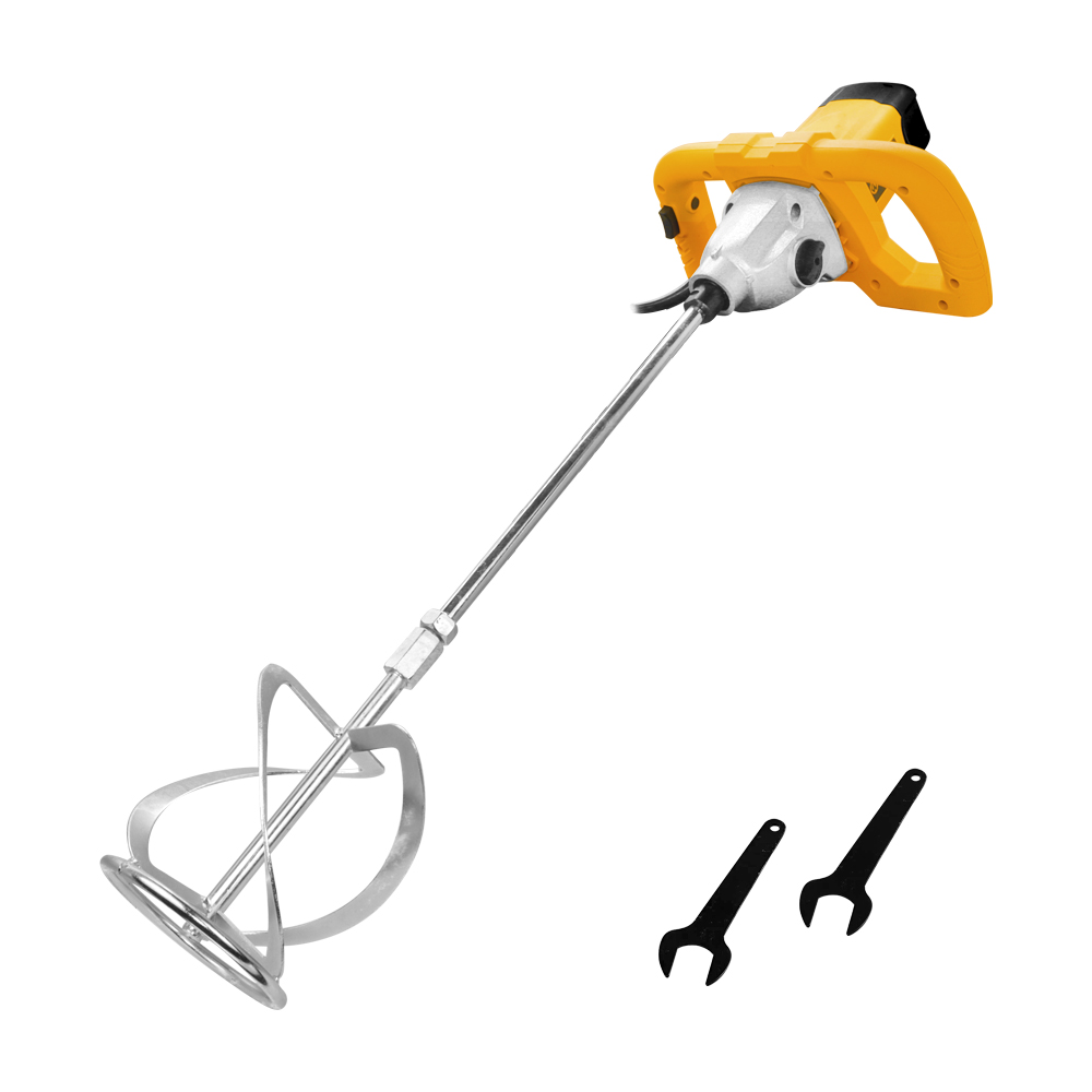 WORKSITE Electric Concrete Cement Mixer Thinset Mortar Grout Plaster Cement Drill Stirring Tool 1400W Adjustable Handheld Mixer