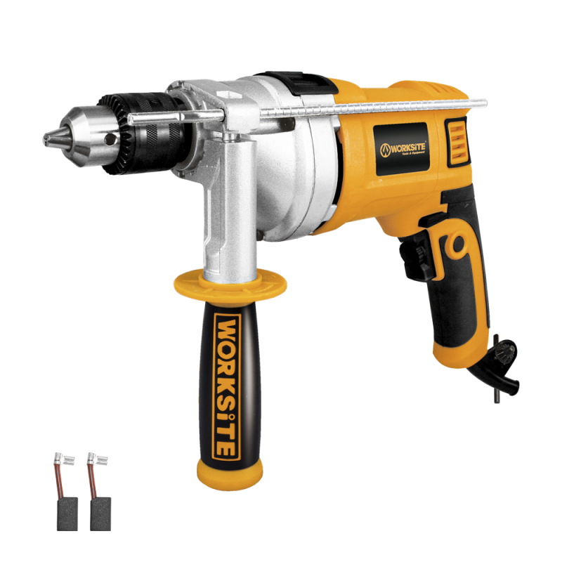 WORKSITE Professional Level 1100W Electric Impact Drill 220V Power Tools Adjustable Speed concrete 13mm Electric Impact Drill