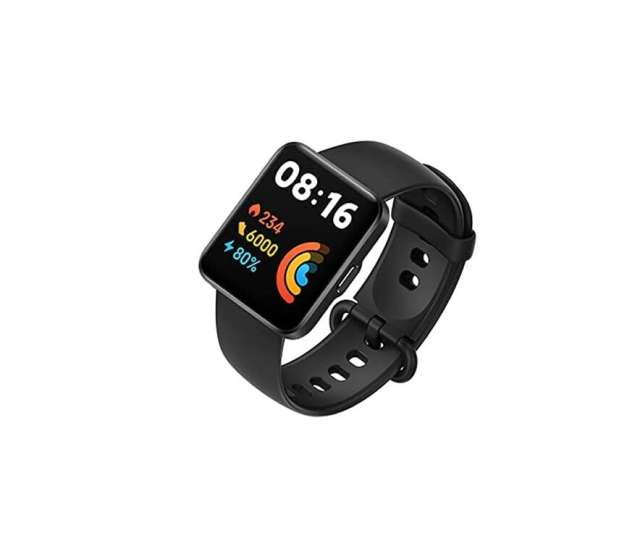 Xiaomi Redmi Watch 2 Lite, 1.55" Colorful Touch Display, 100+ Fitness Modes, 5 ATM Water Resistance, SPO₂ Measurement, 24-Hour Heart Rate Tracking, Multi-System Standalone GPS, Black