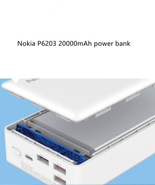 Wholesale Nokia P6203 Power Bank/Power Bank 30000mAh Large Capacity 22.5W 18W PD Fast Charge P6203