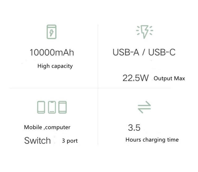 Xiaomi mini pocket 10000mAh portable power bank
