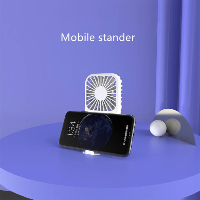 Mini Handheld Fan USB Portable Fans Rechargeable Battery Operated Foldable Desk Fan 3 Speed Hanging Personal Fan for Home Office Indoor Use Outdoor Travel