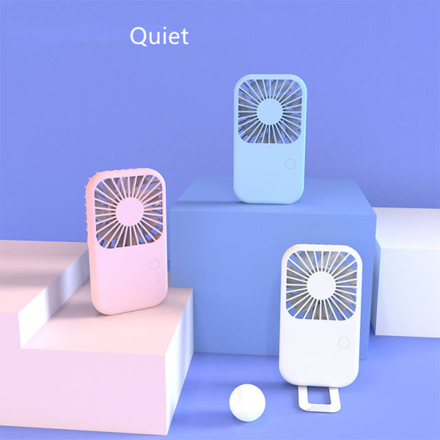 Mini Handheld Fan USB Portable Fans Rechargeable Battery Operated Foldable Desk Fan 3 Speed Hanging Personal Fan for Home Office Indoor Use Outdoor Travel