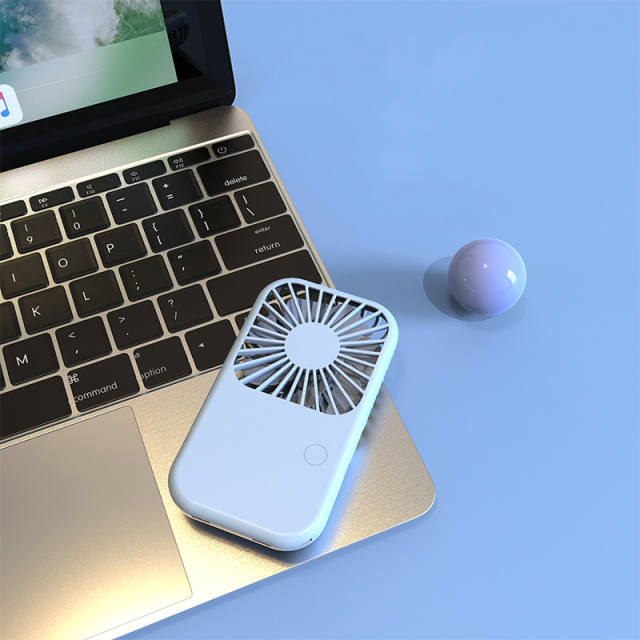 Mini Handheld Fan USB Portable Fans Rechargeable Battery Operated Foldable Desk Fan 3 Speed Hanging Personal Fan for Home Office Indoor Use Outdoor Travel