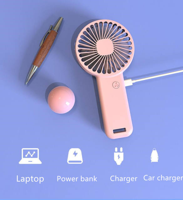 Small Battery Handheld Personal Fan USB Electric Rechargeable Mini Portable Fan