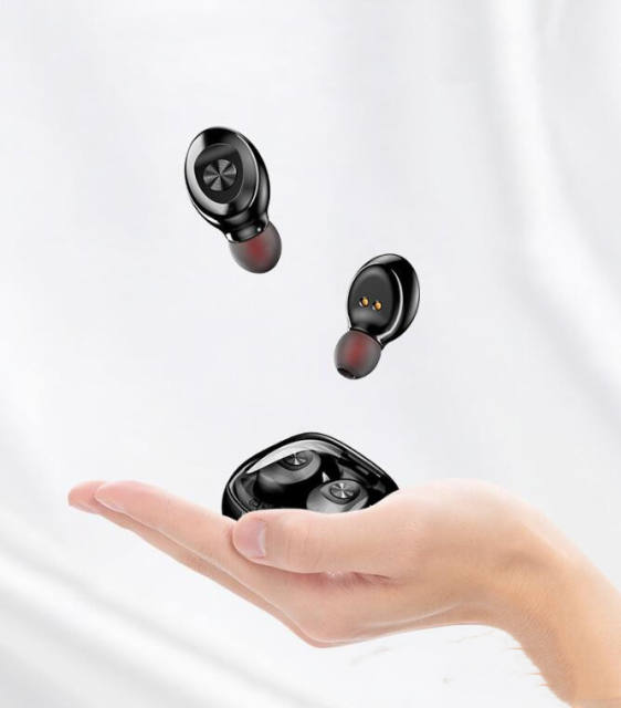 OEM wireless Bluetooth 5.0 headset LED digital display Mini wireless stereo earphones