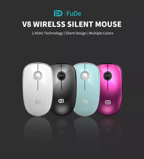 V8 Wireless Mouse For Windows Mac Bamboo Laptop Laser 2.4G Buttons Status customized Logo Power Battery