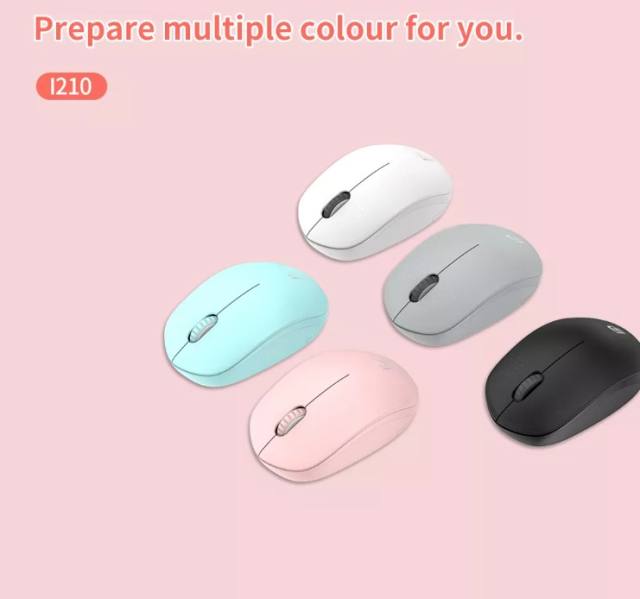 I210 Wireless Mouse New Office 2.4g Laptop Gift Usb Tcrypto vx7 refly g300s Style Finger Modern Pink