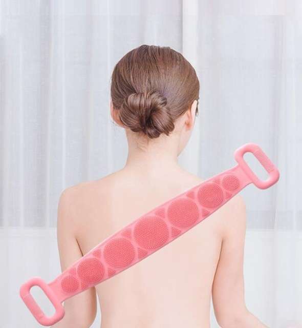 New Magic Silicone Brushes Bath Towels Body Brush Bath Belt Exfoliating Back Brush Belt Wash Skin Household Clean Shower Brushes