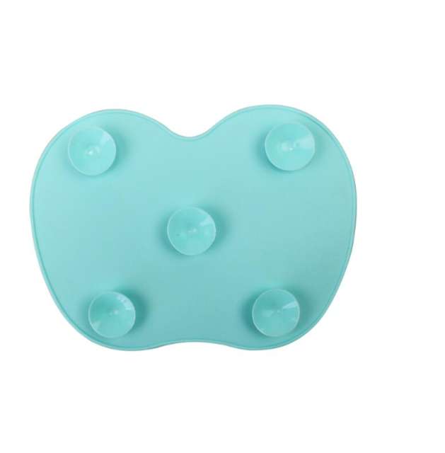 Scrubbing Pad Cosmetic Brush Cleaning Pad Silicone With Suction Cup Apple Cleaner Cleaning Scrubbing Pad Beauty Supplies