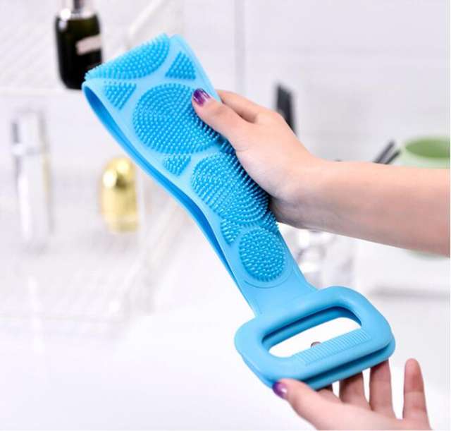 New Magic Silicone Brushes Bath Towels Body Brush Bath Belt Exfoliating Back Brush Belt Wash Skin Household Clean Shower Brushes