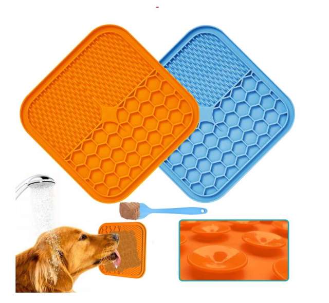 Durable High Quality Strong Suction Cup Silicone Dog Lick Mat for Pet Slow Food Licking Pad Pet Slow Feeder Mat