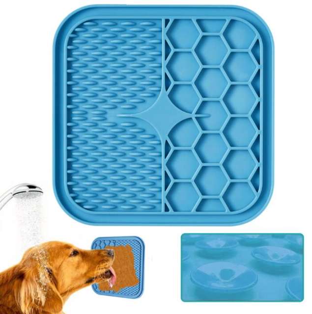 Durable High Quality Strong Suction Cup Silicone Dog Lick Mat for Pet Slow Food Licking Pad Pet Slow Feeder Mat