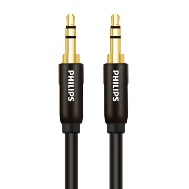 Wholesale Philips 3.5 mm audio extension line 3.5 mm public audio auxiliary cable speaker suitable for Samsung Huawei mobile phone flat panel