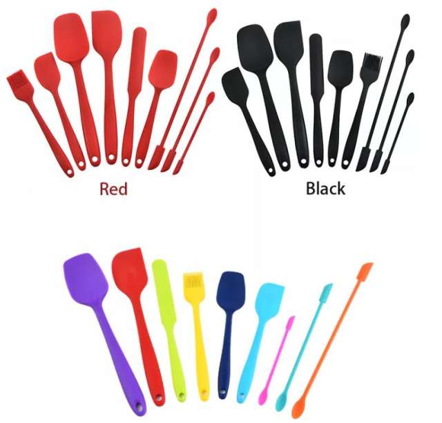 Silicone food Grade Baking Tools Soft Pastry Butter Batter Mixing Cooking Silicone Spatula Scraper