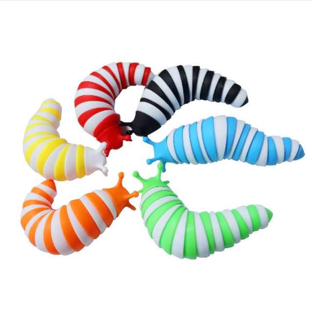 Sensory Toys Articulated slug Fidget Toy Anxiety Stress Reliever Office Desk Toy Fun Educational Children's Toy Gift